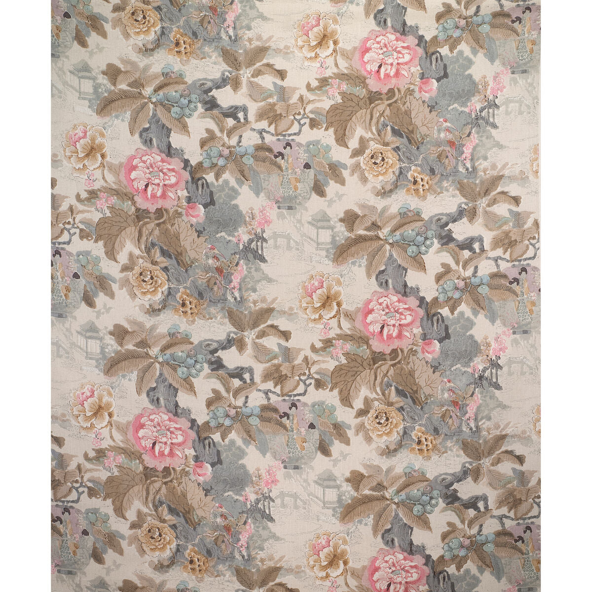 Chinese Lantern Ii - Petal/Stone - Lee Jofa Fabric