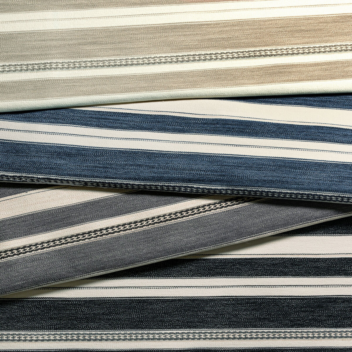 Entoto Stripe - Marine/Ivory - Lee Jofa Fabric