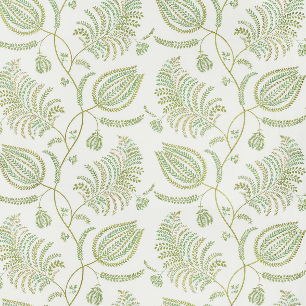 Palmero Emb - Ivory/Leaf