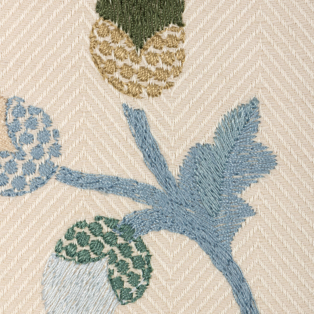 Dorton Embroidery - Teal - Lee Jofa Tela