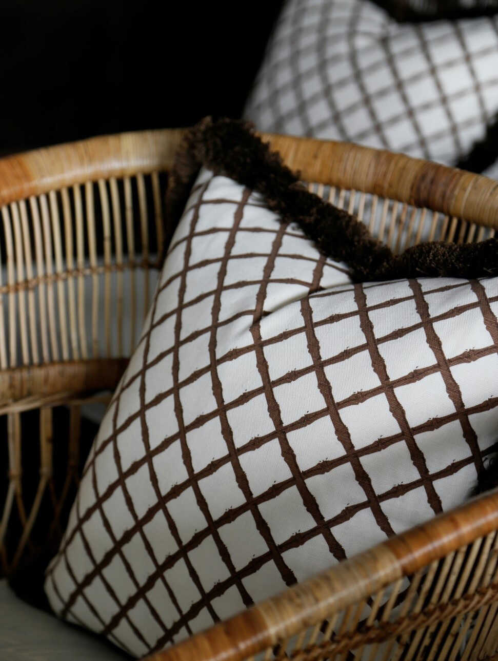 Bamboo Trellis - Brown - LEE JOFA Fabric