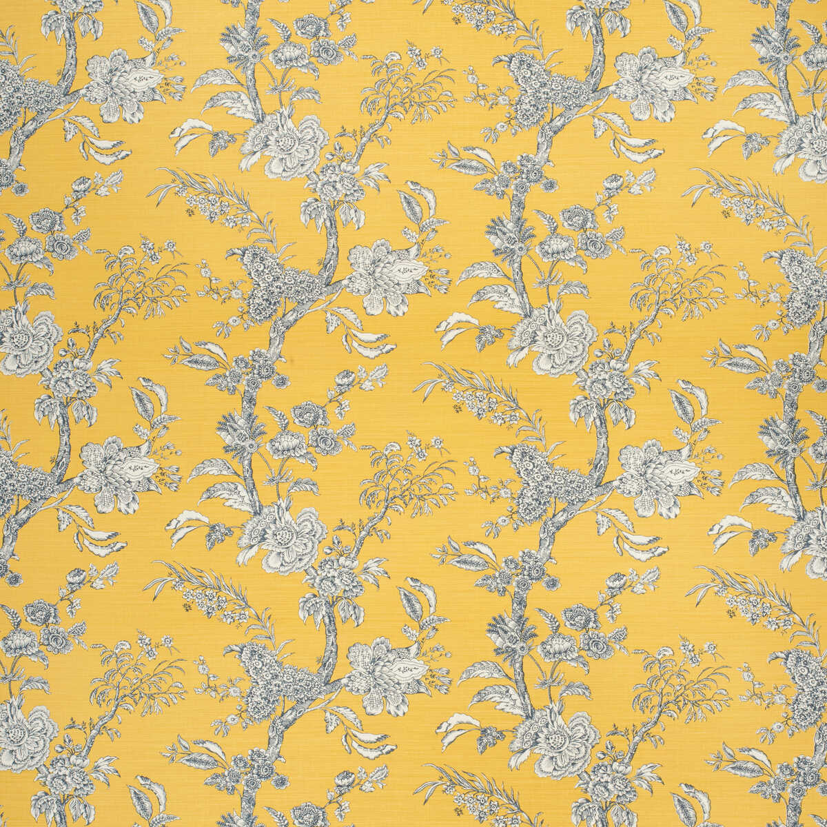 Beijing Blossom - Amb/Navy - LEE JOFA Fabric