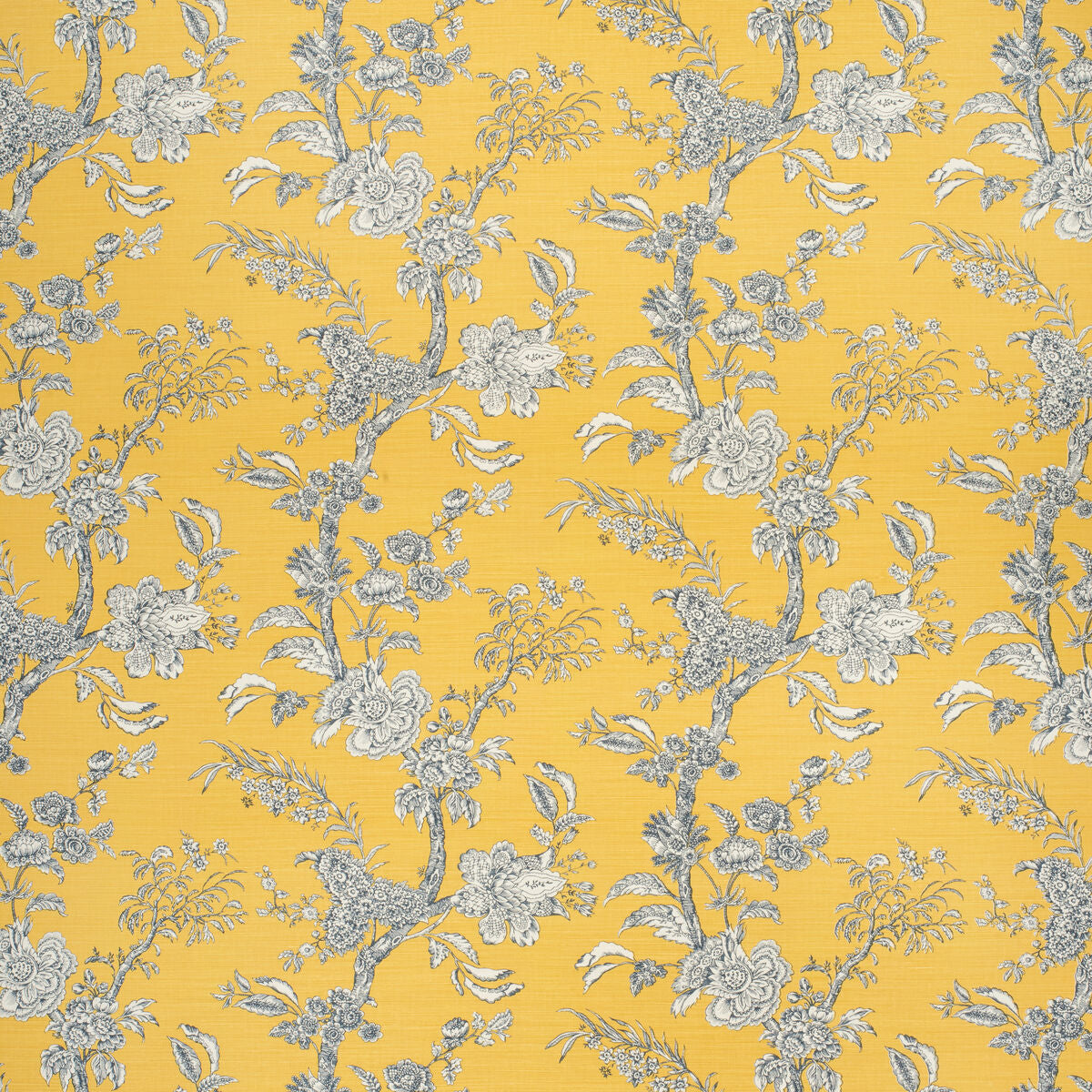 Beijing Blossom - Amb/Navy - Lee Jofa Fabric