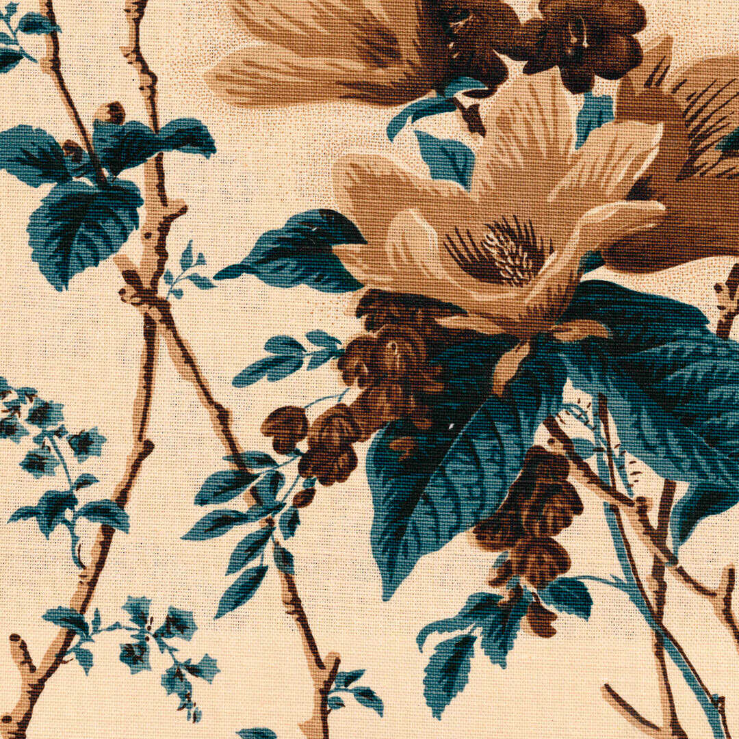 De La Tour - Blu/Brow/Ecru - LEE JOFA Tela