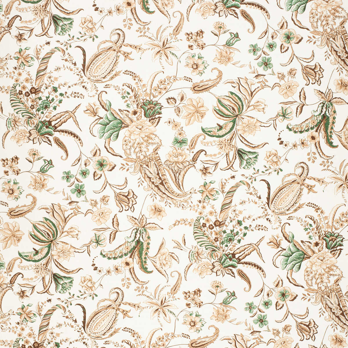 Paisley Passion - Brow/Gree - LEE JOFA Fabric