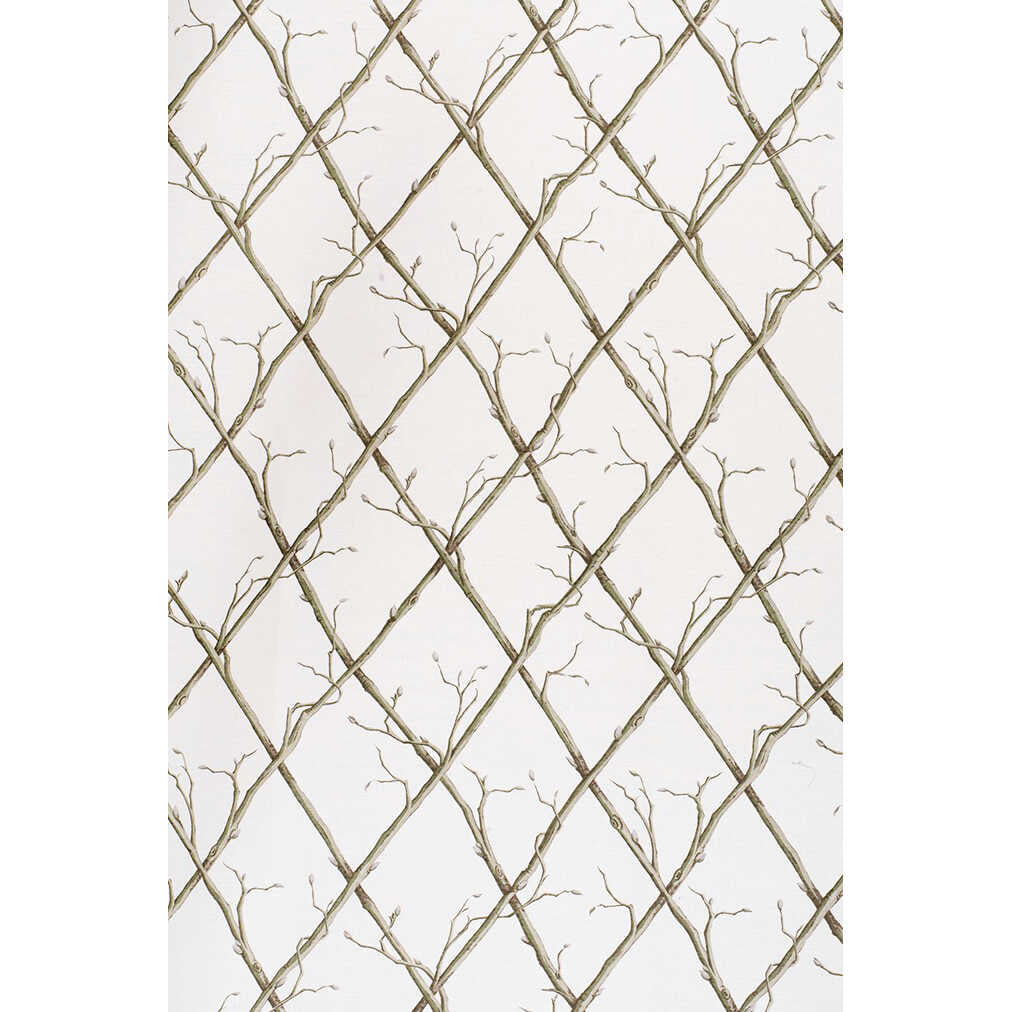 Twig Trellis - Green/White - LEE JOFA Fabric