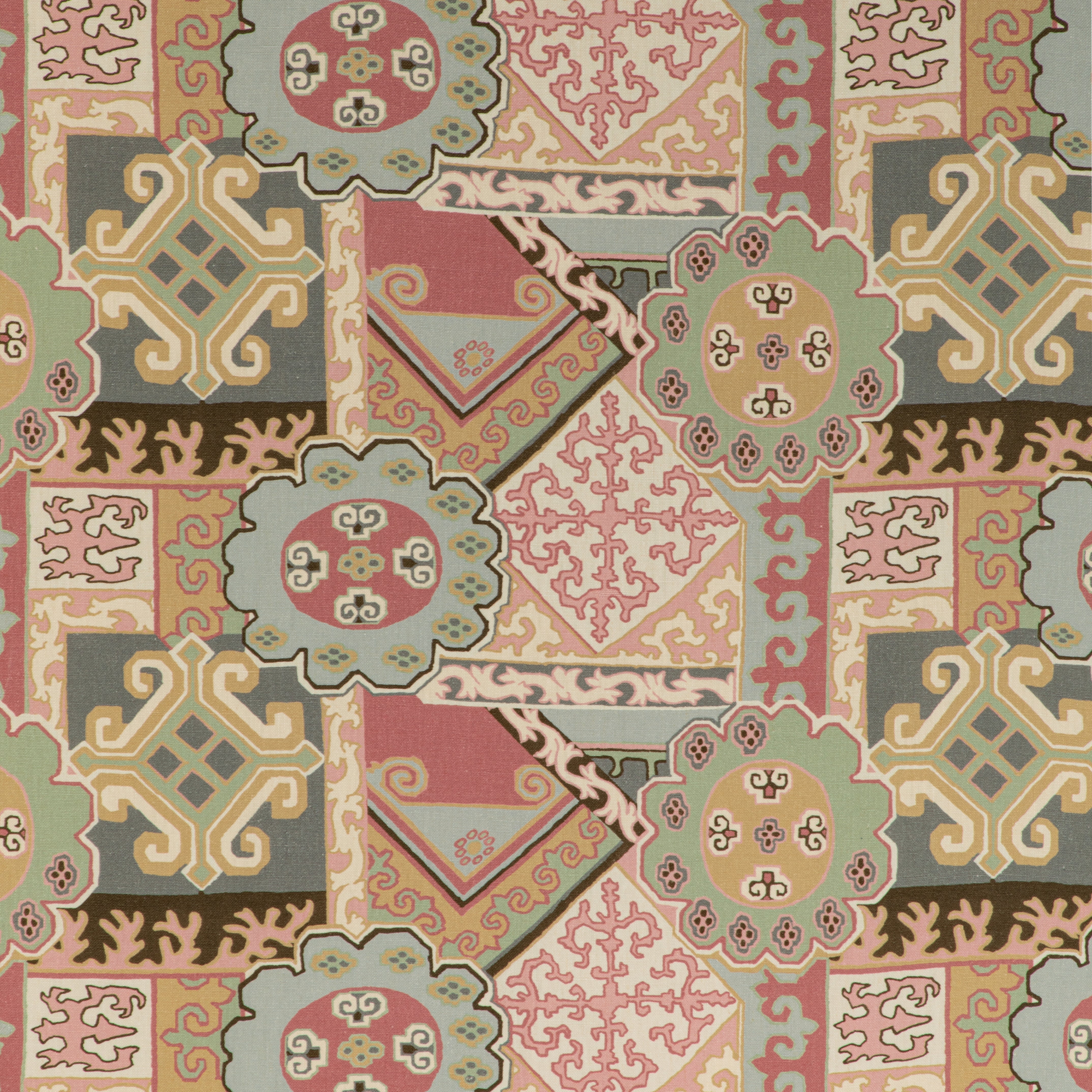 Batangas Print - Pink/Multi - Lee Jofa Fabric