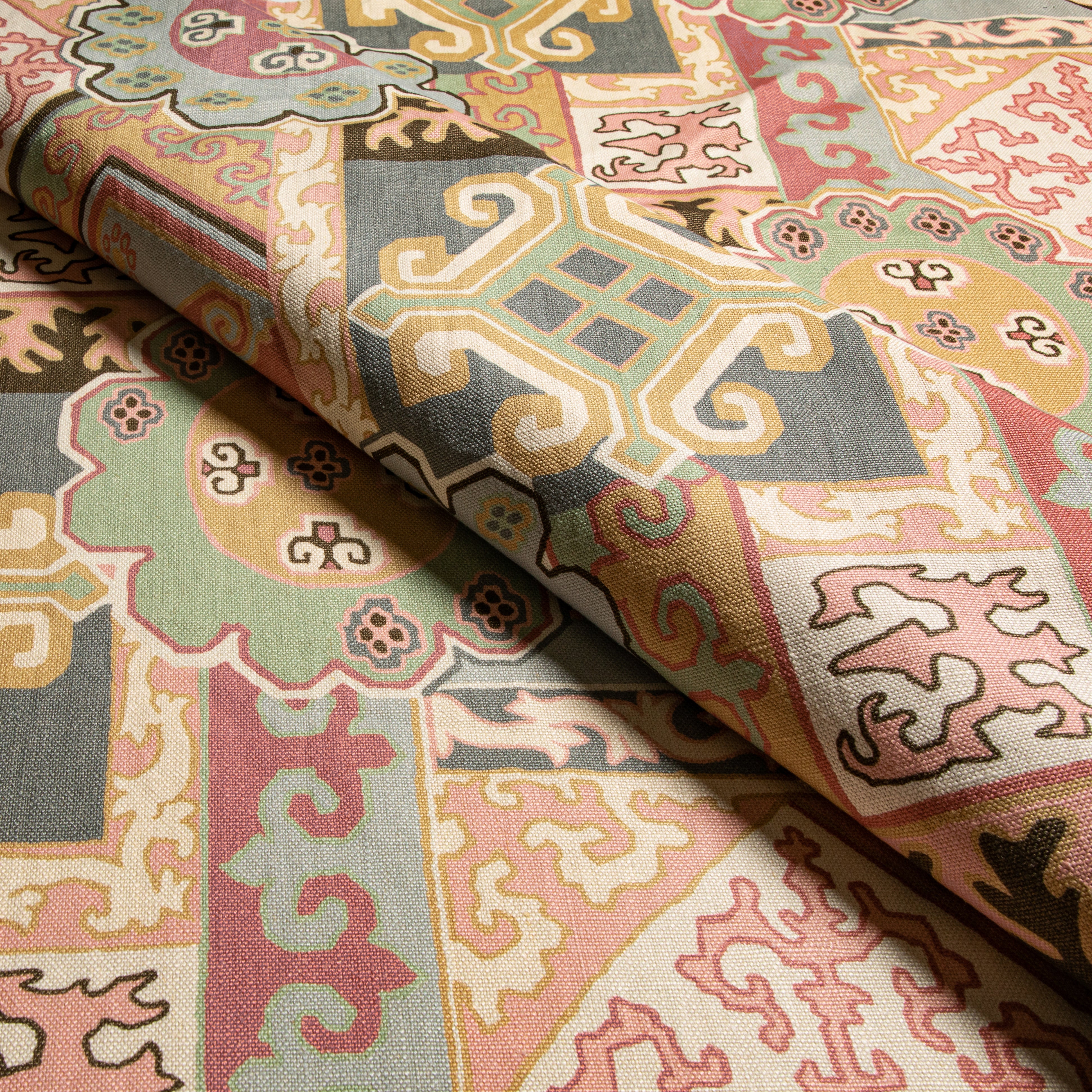 Batangas Print - Pink/Multi - Lee Jofa Fabric