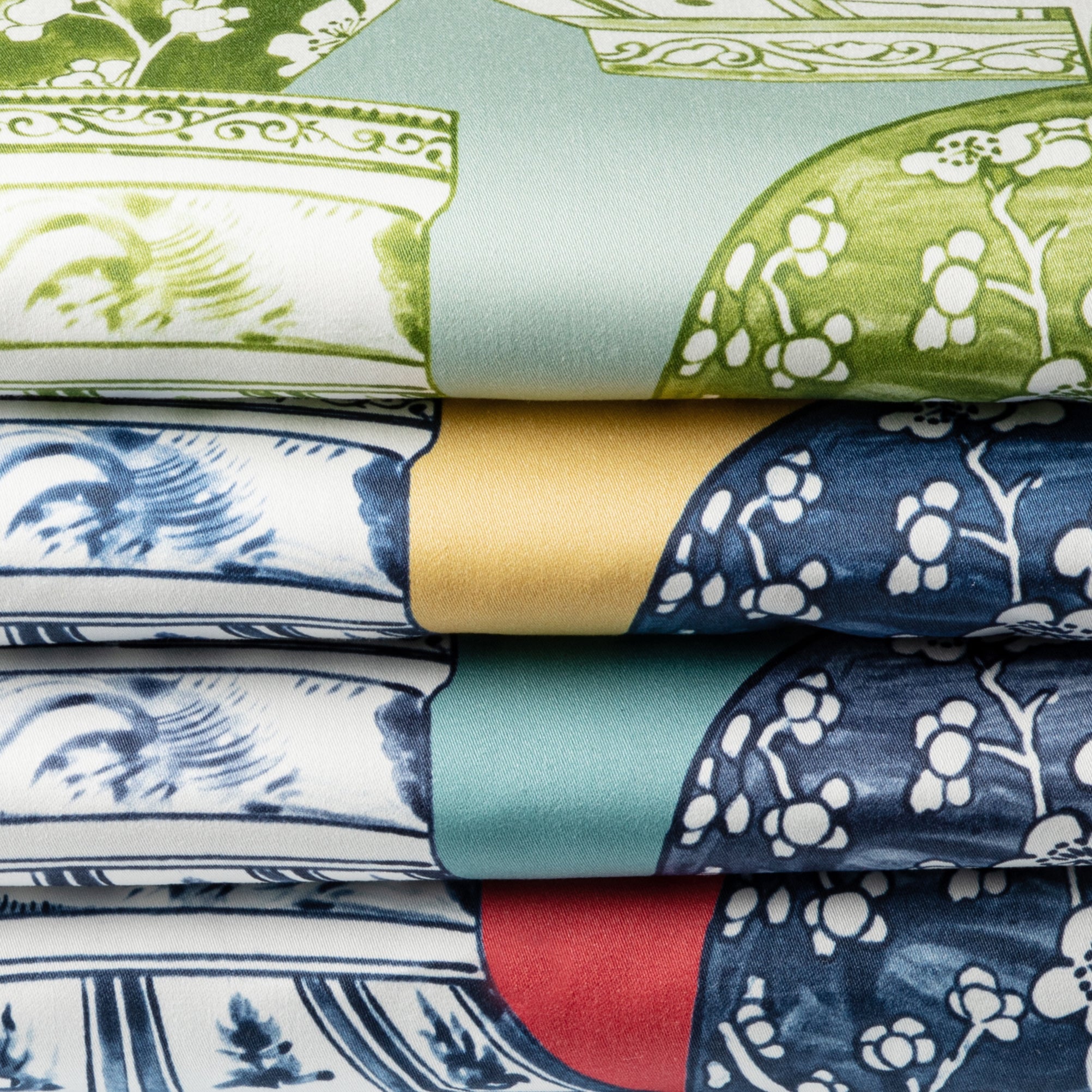 Pandan Print - Maize/Blue - Lee Jofa Fabric
