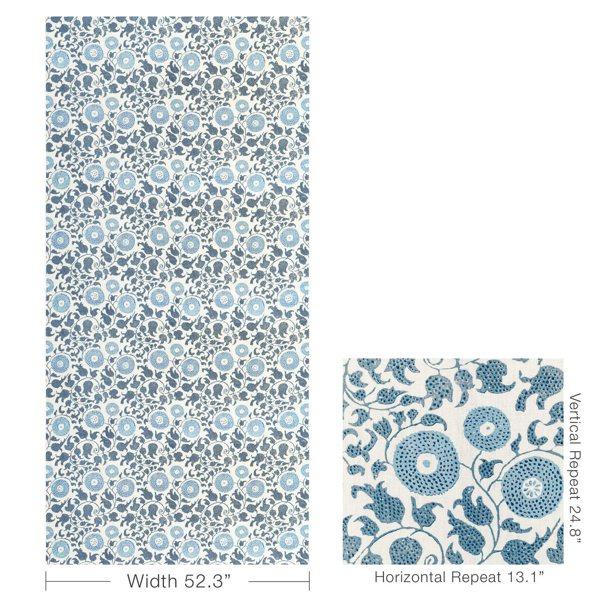 Eldora Print - Slate - Lee Jofa Tela