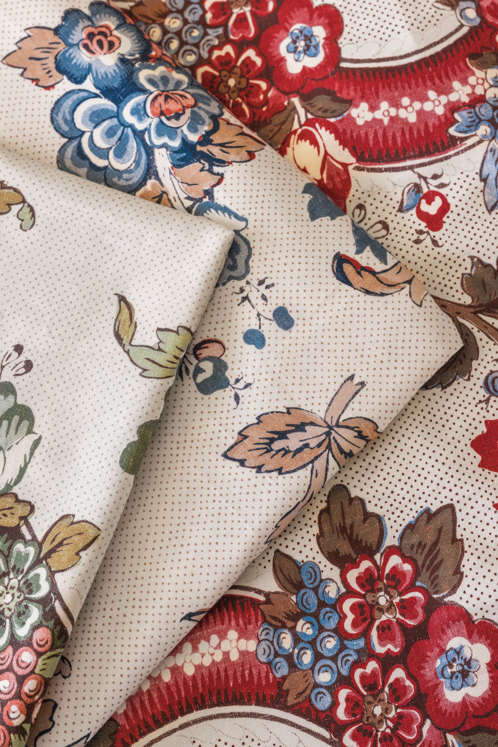 Benday Print - Green/Rose - Lee Jofa Fabric