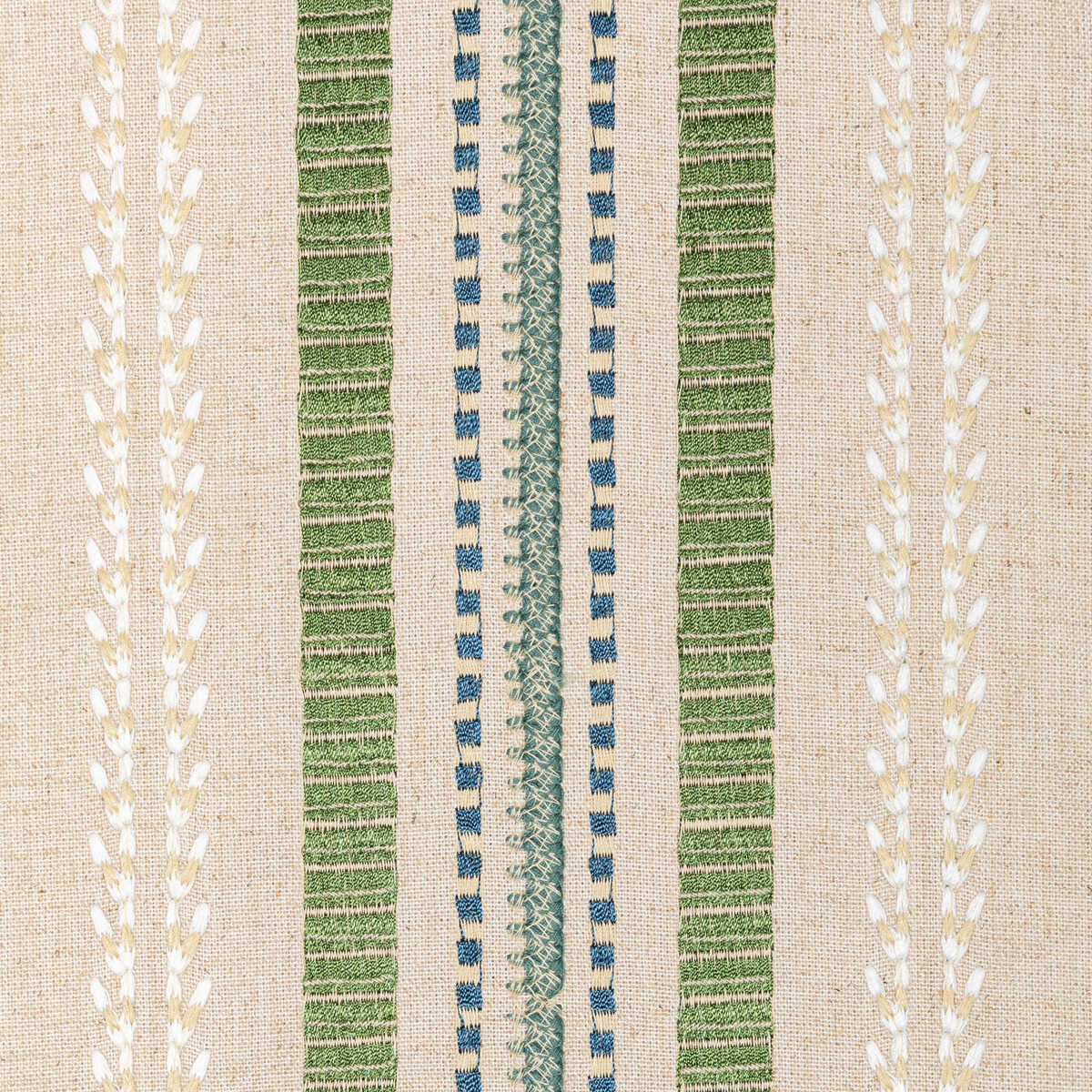 Nautique Emb - Green/Blue - LEE JOFA Tela