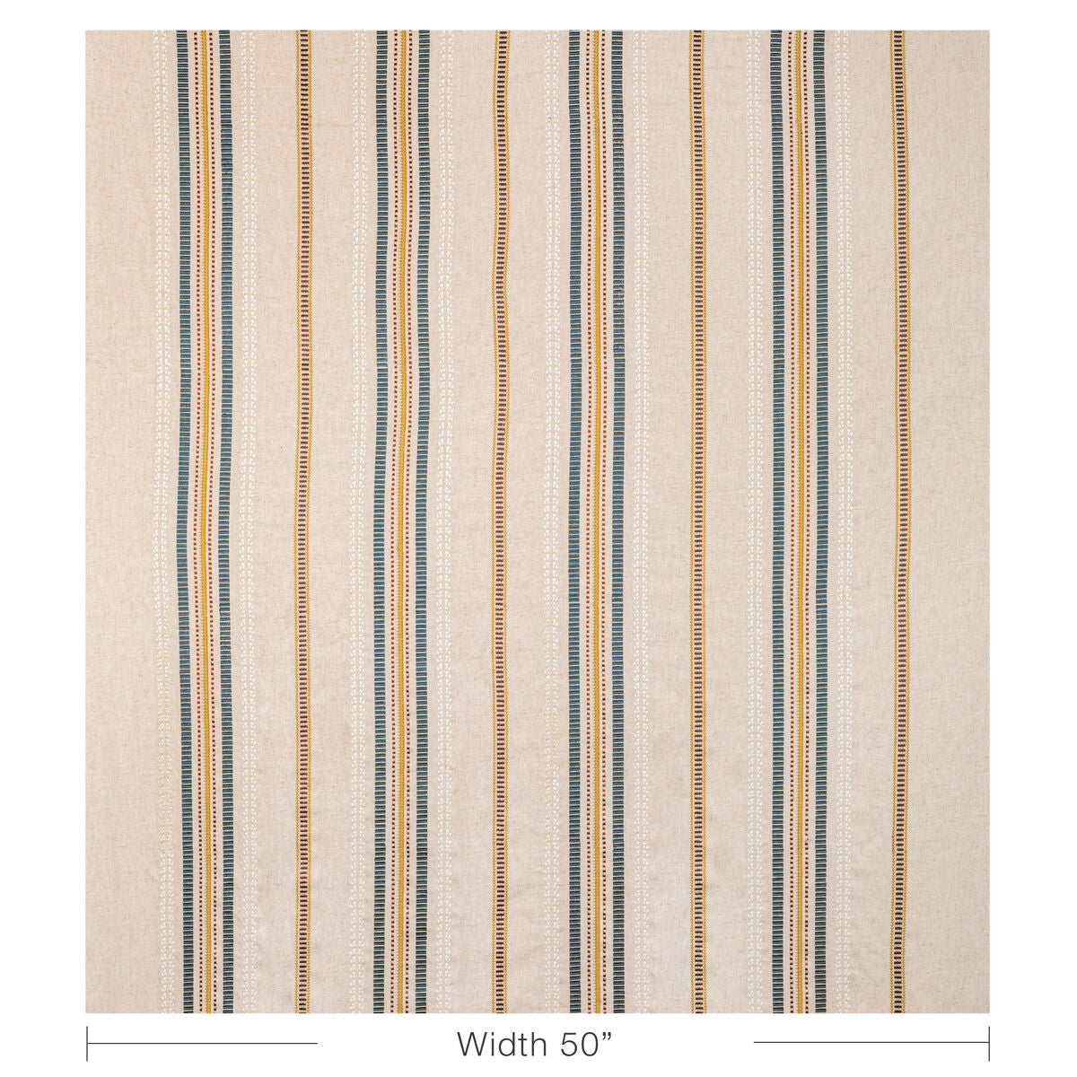 Nautique Emb - Denim/Gold - Lee Jofa Fabric