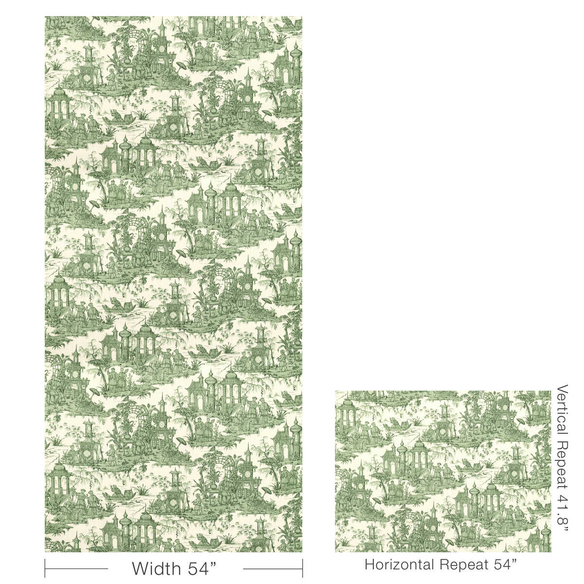 Pagoda Toile - Forest - LEE JOFA Tela