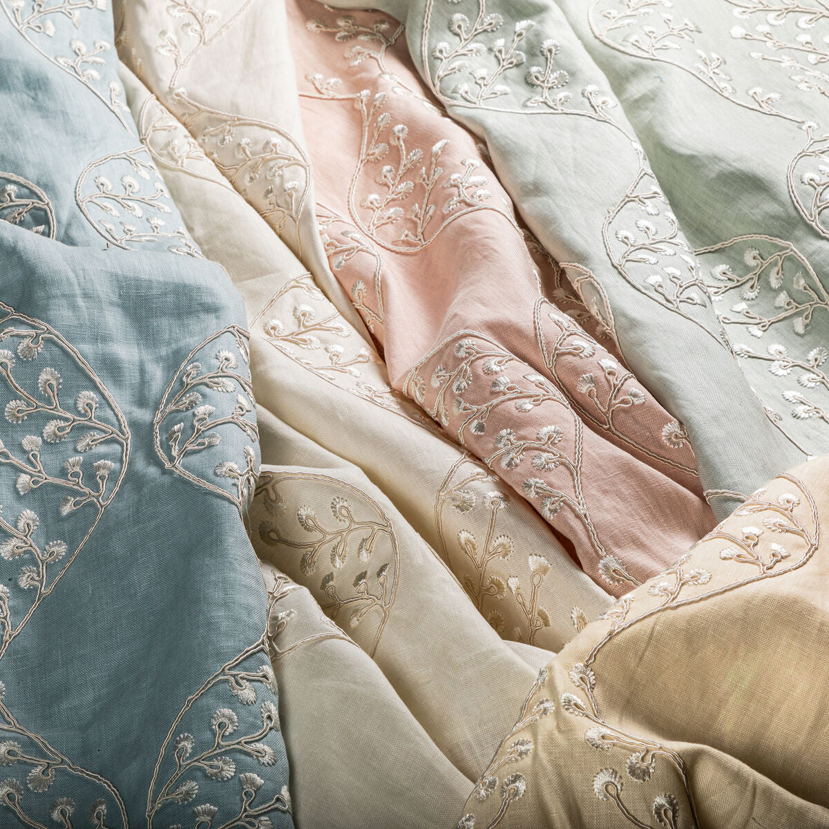Lillie Embroidery - Petal - Lee Jofa Fabric