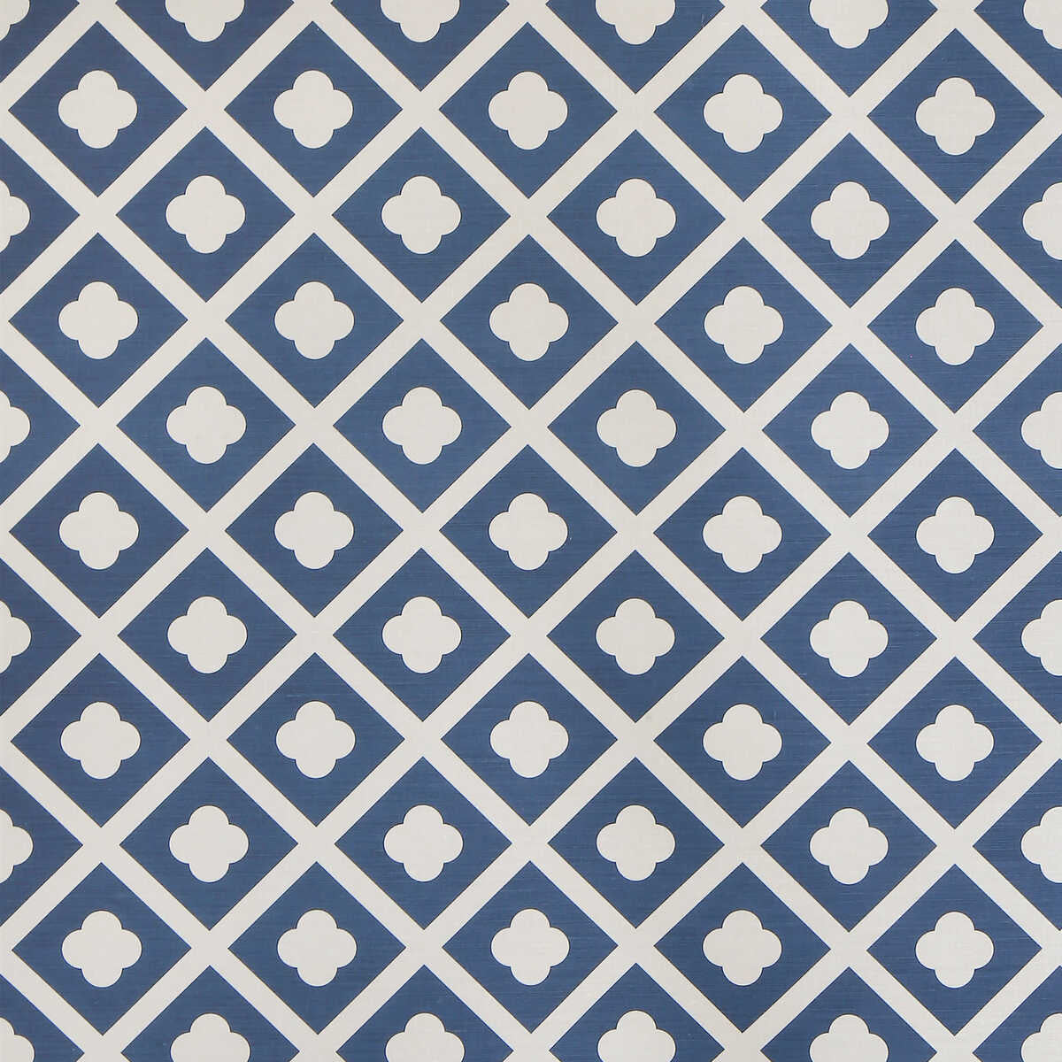 Jardin - Dark Navy On Ecru - LEE JOFA Tela