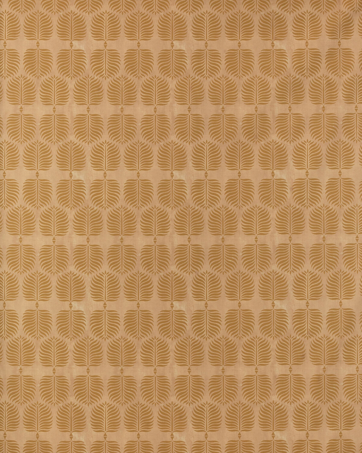 Persia Leaf - Ochre On Pink - Lee Jofa Fabric