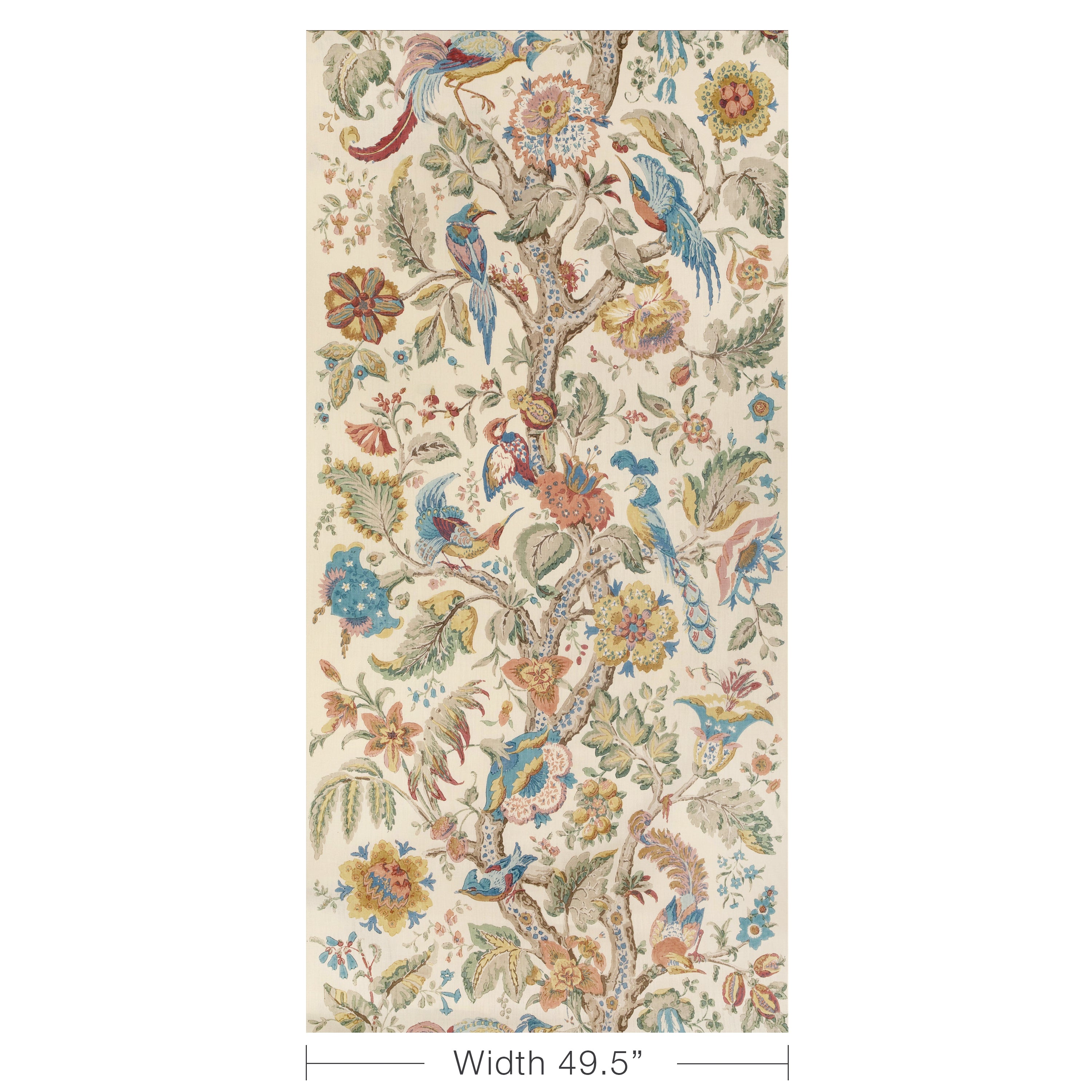 Tree Of Life - Denim/Berry - Lee Jofa Fabric