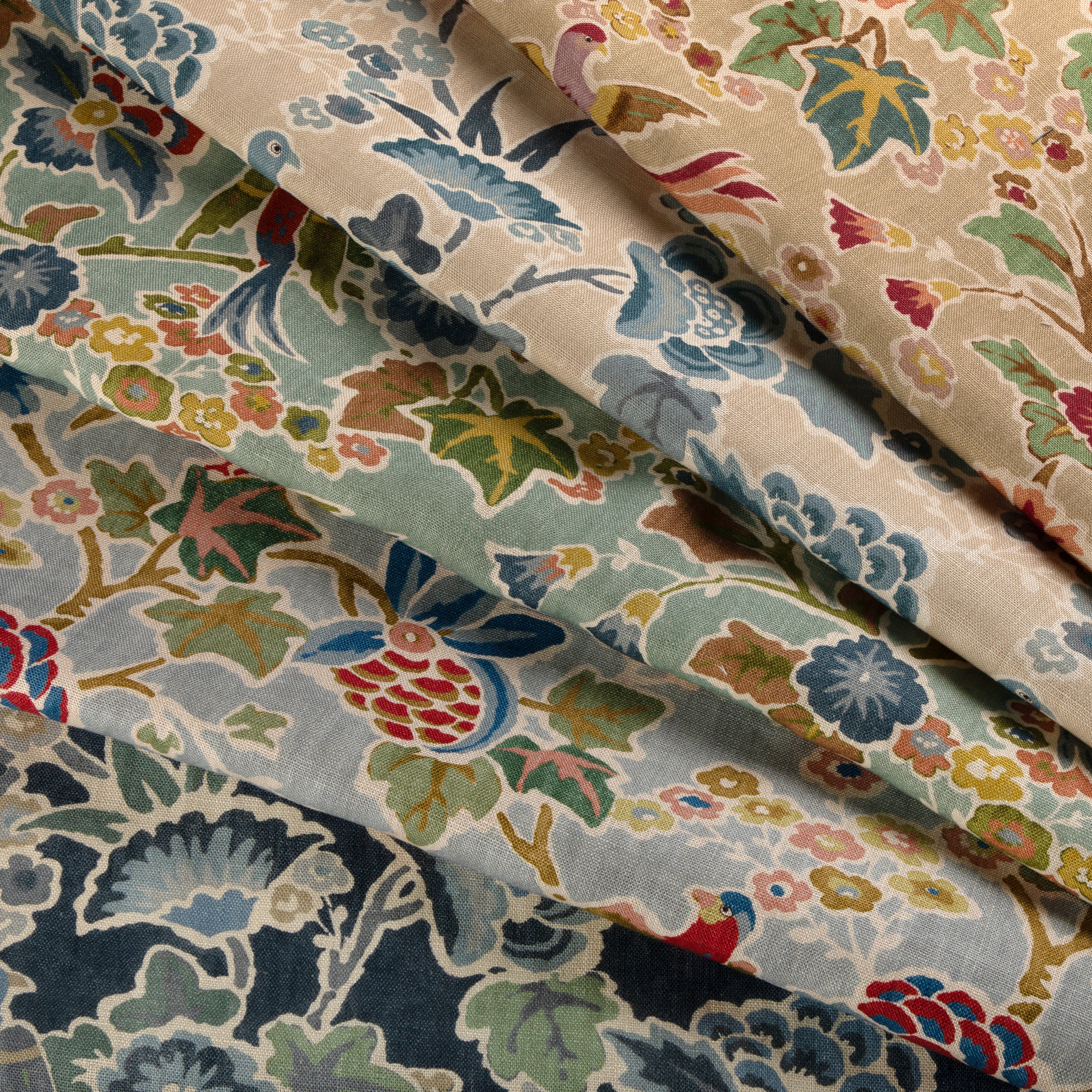 Posy Print - Blue/Multi - Lee Jofa Fabric