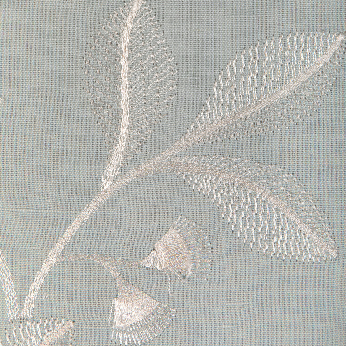 Iris Embroidery - Aqua - Lee Jofa Fabric