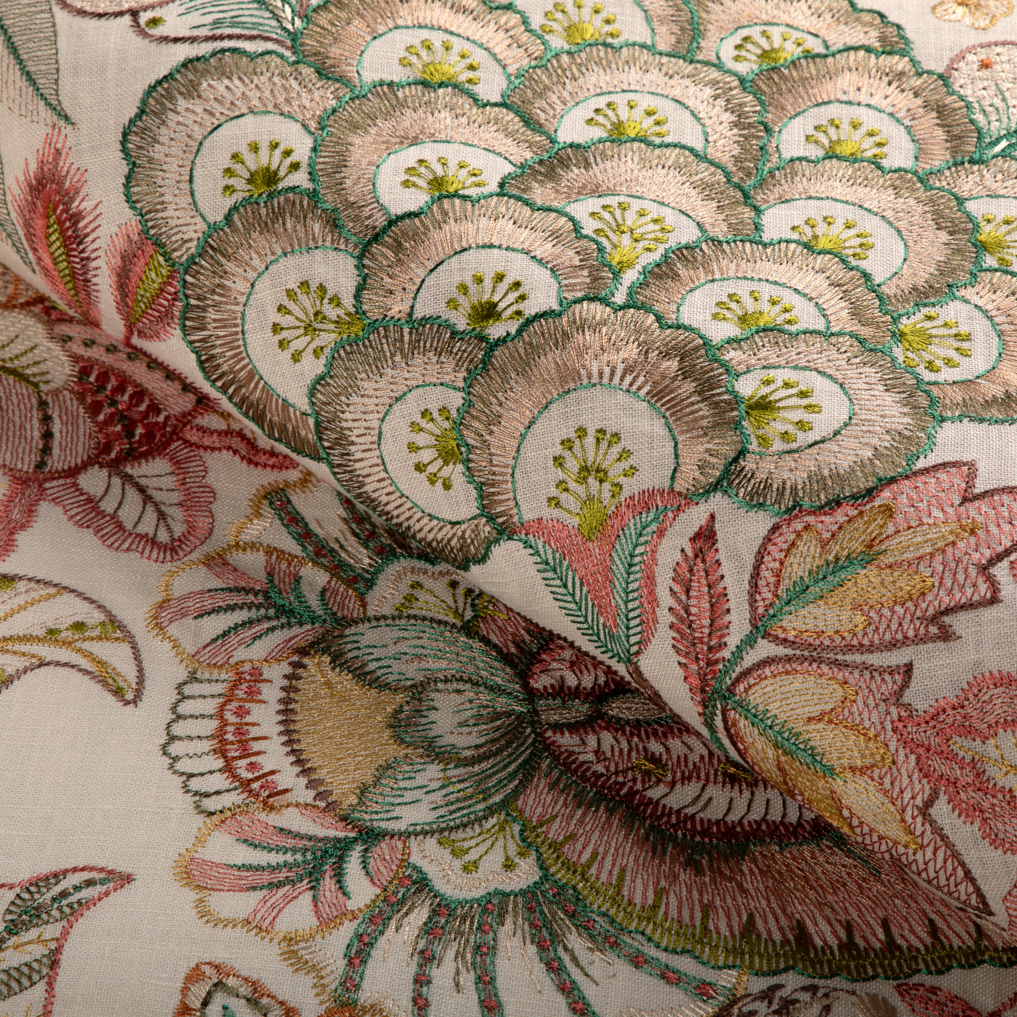Eden Emb - Pink/Multi - Lee Jofa Fabric