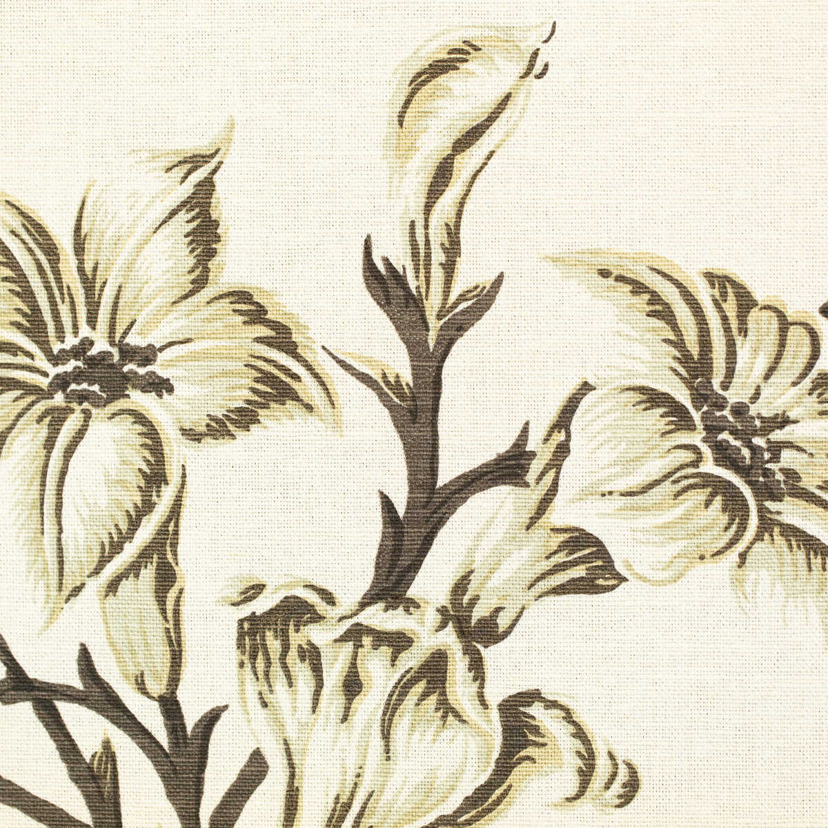 Lilies - Monochrome - LEE JOFA Fabric