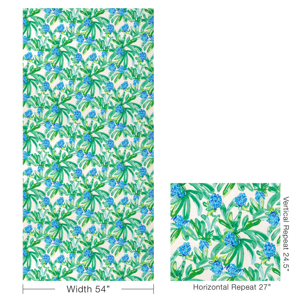 Island Exotic - Blue - LEE JOFA Fabric