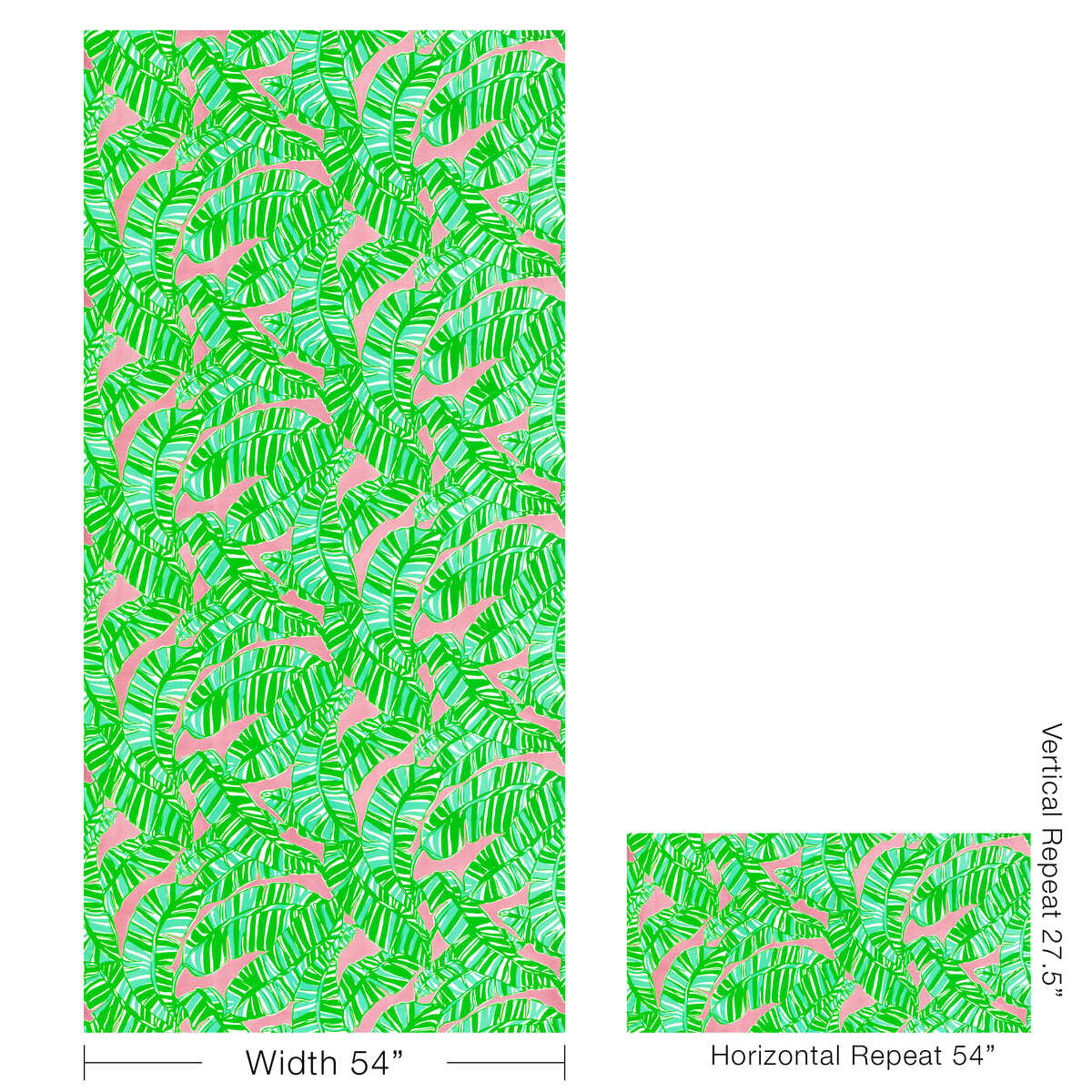 Go Bananas - Pink/Green - LEE JOFA Fabric