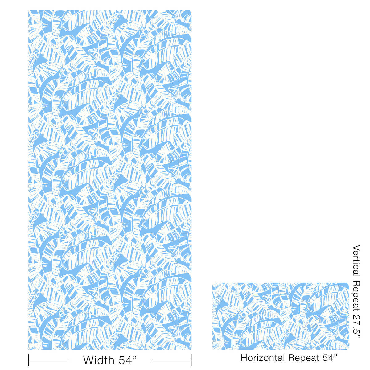 Just Bananas - Blue - LEE JOFA Fabric