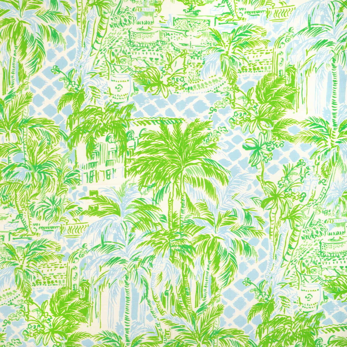 Palm Beach - Blue/Green - LEE JOFA Fabric
