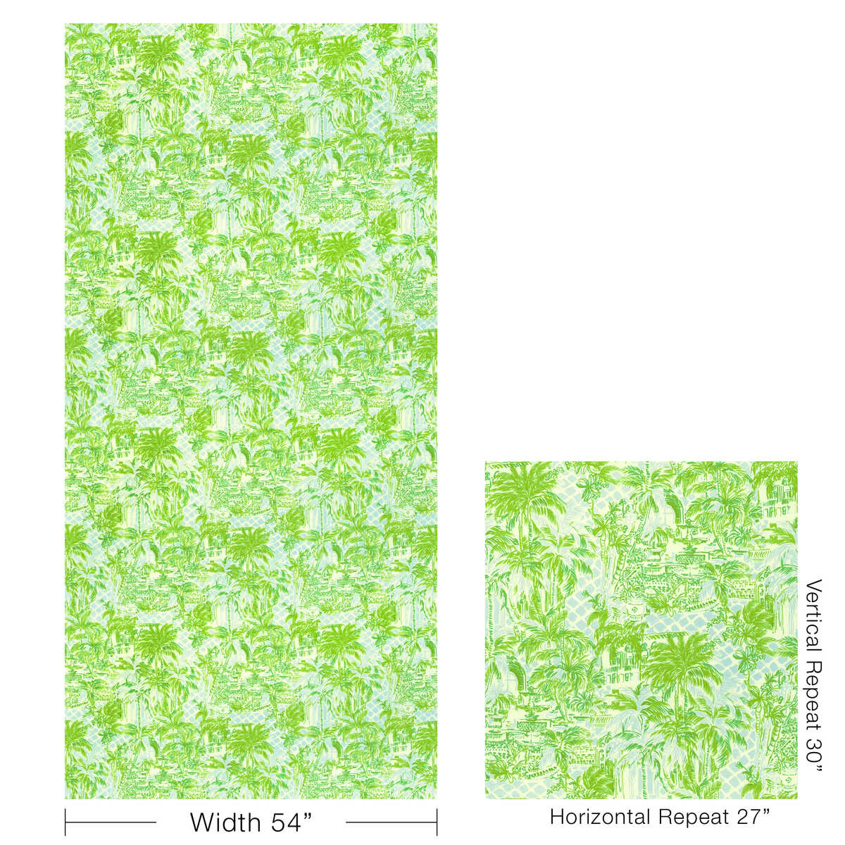 Palm Beach - Blue/Green - LEE JOFA Fabric