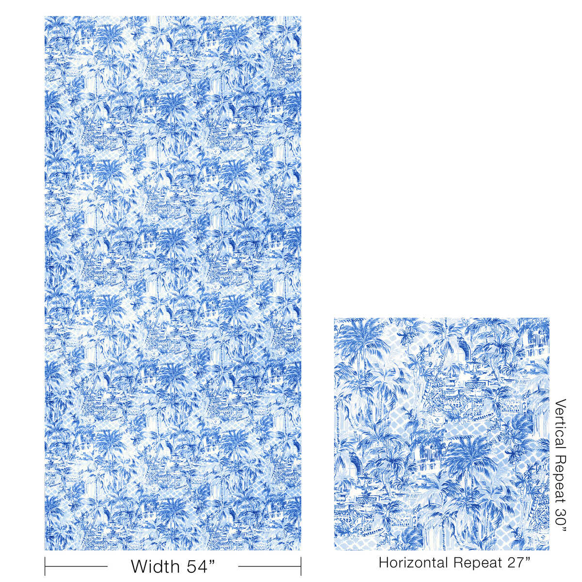 Palm Beach - Blue/Lapis - LEE JOFA Fabric