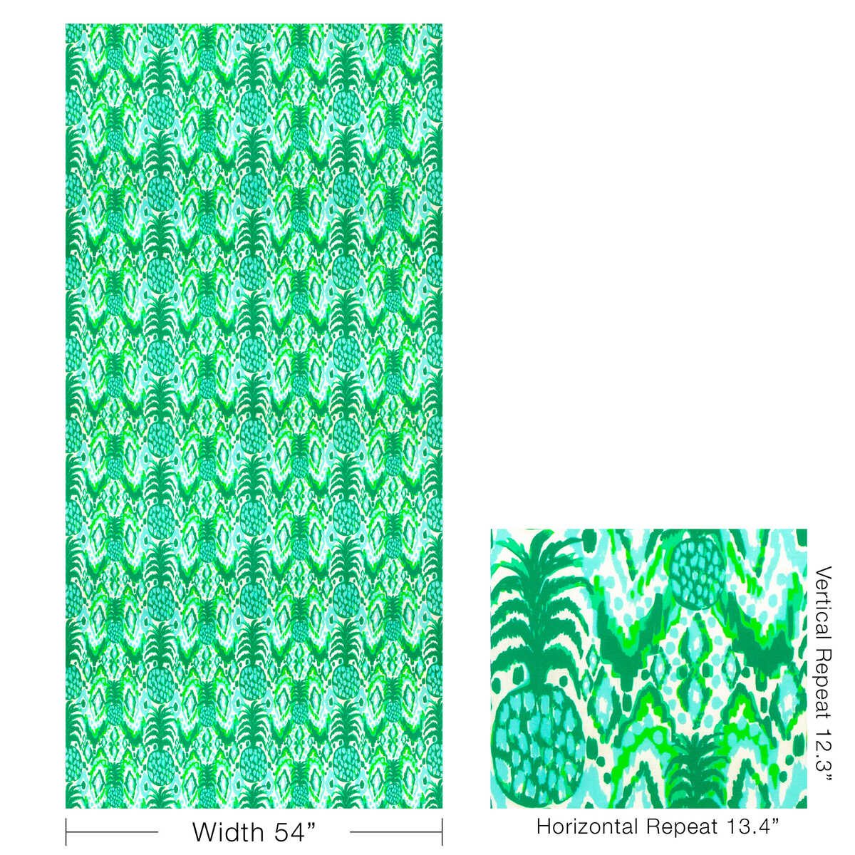 Tropi Call Me - Kelly/Aqua - LEE JOFA Fabric