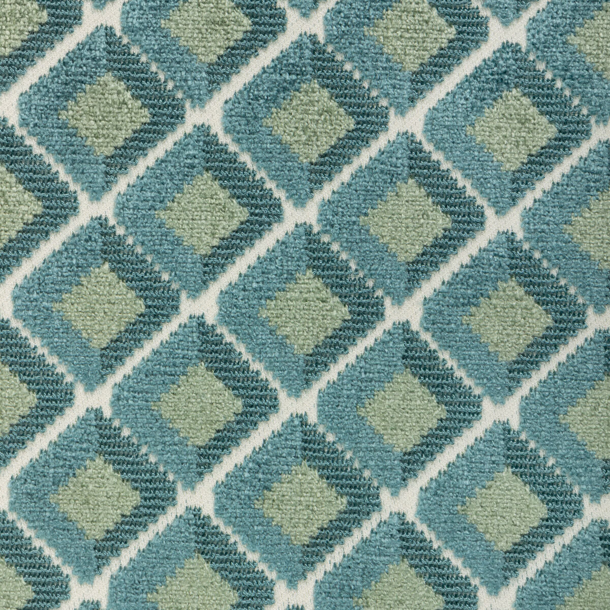 Greenwich Velvet - Teal - Lee Jofa Tela