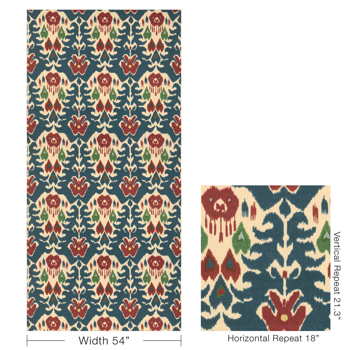 Marco Polo Ii - Navy/Red - Lee Jofa Fabric