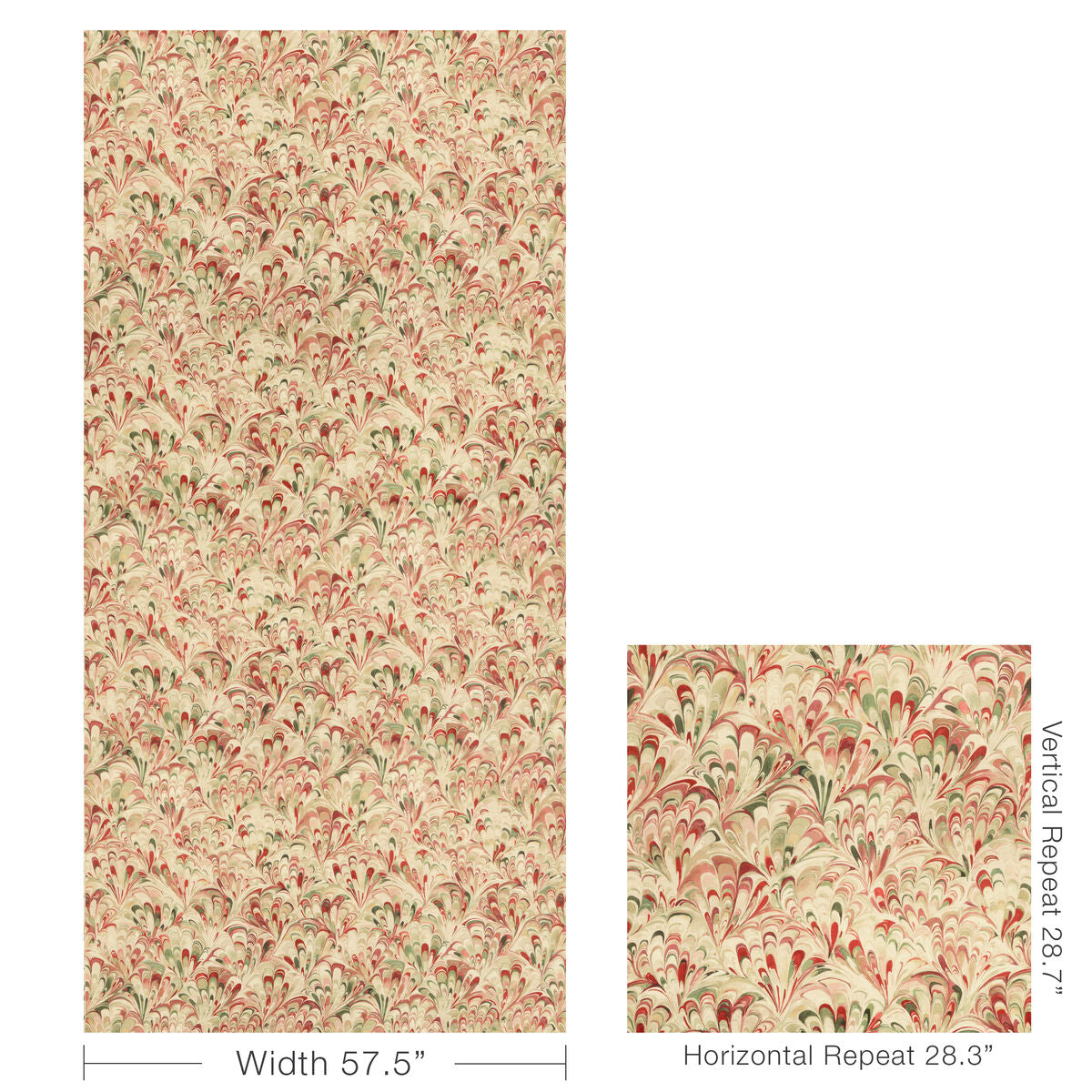 Ellis Print - Berry - Lee Jofa Fabric