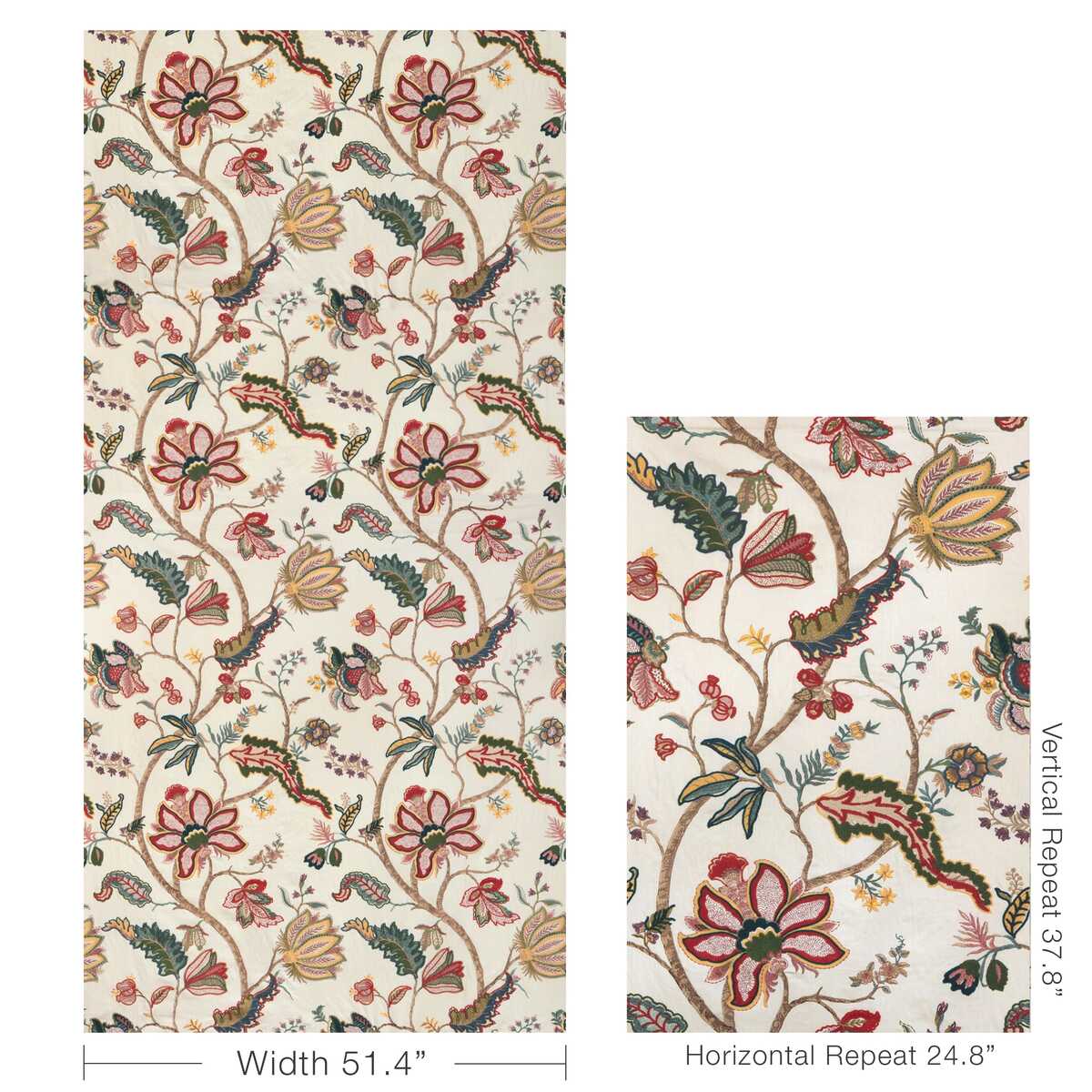 Windermere Emb - Multi - LEE JOFA Fabric