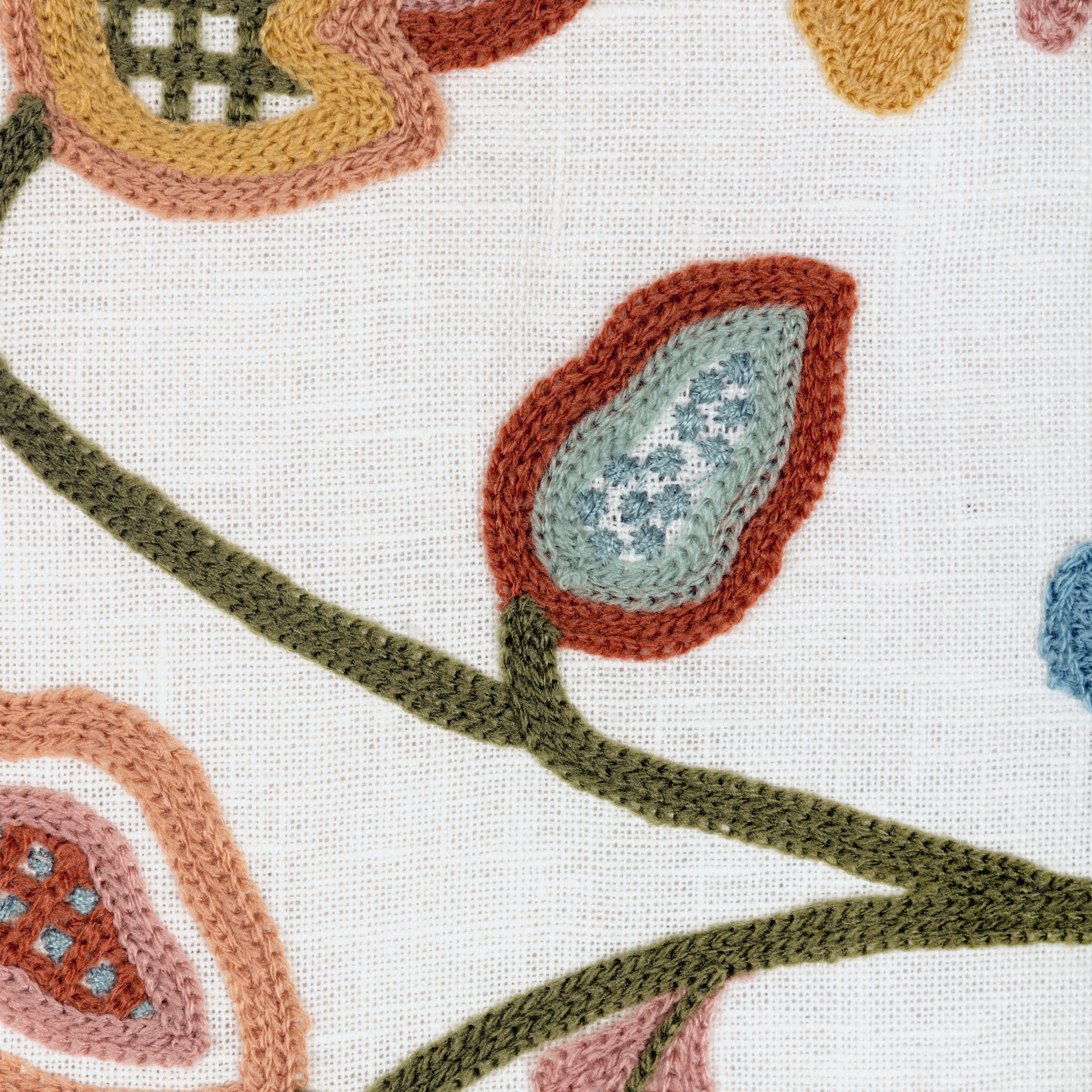 Westfield Emb - Ivory/Multi - Lee Jofa Fabric