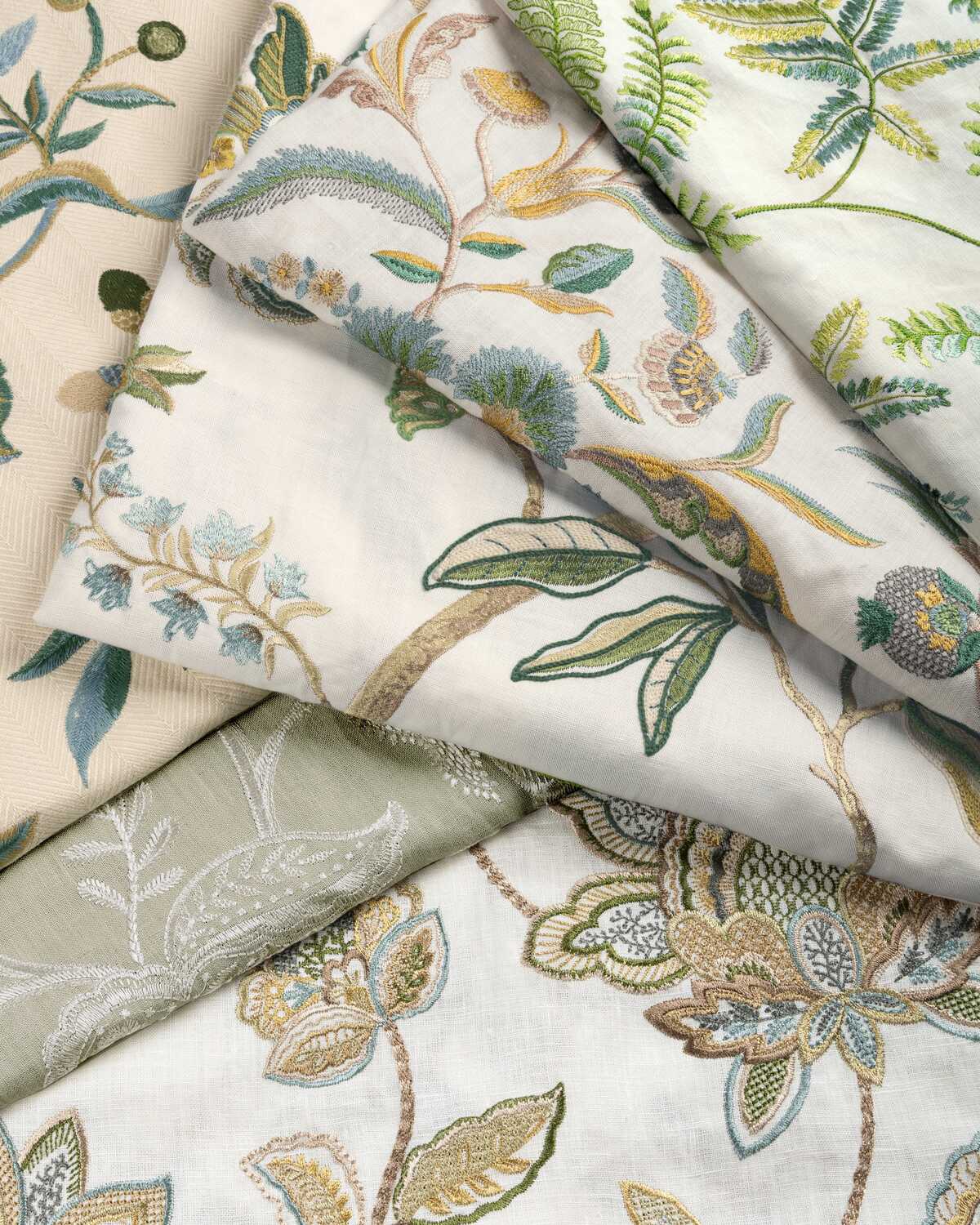 Summerfield Emb - Celery - LEE JOFA Fabric