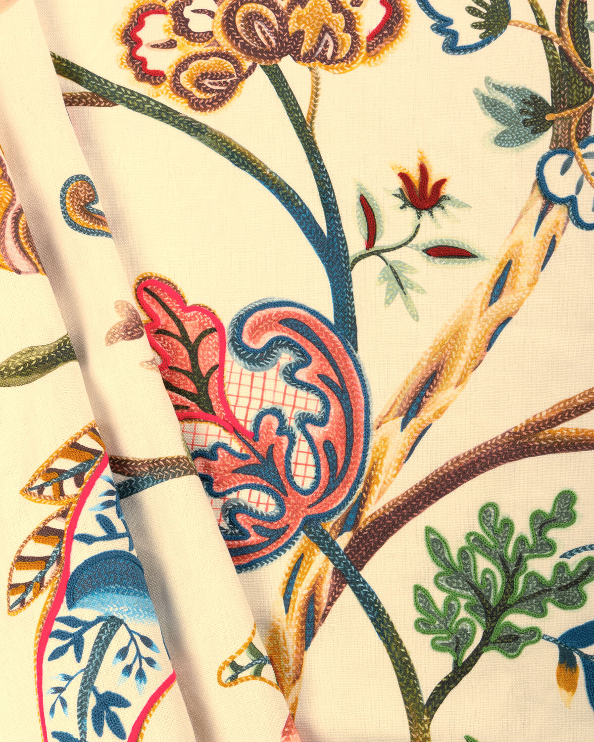 Haywood Emb Panel - Multi - Lee Jofa Fabric