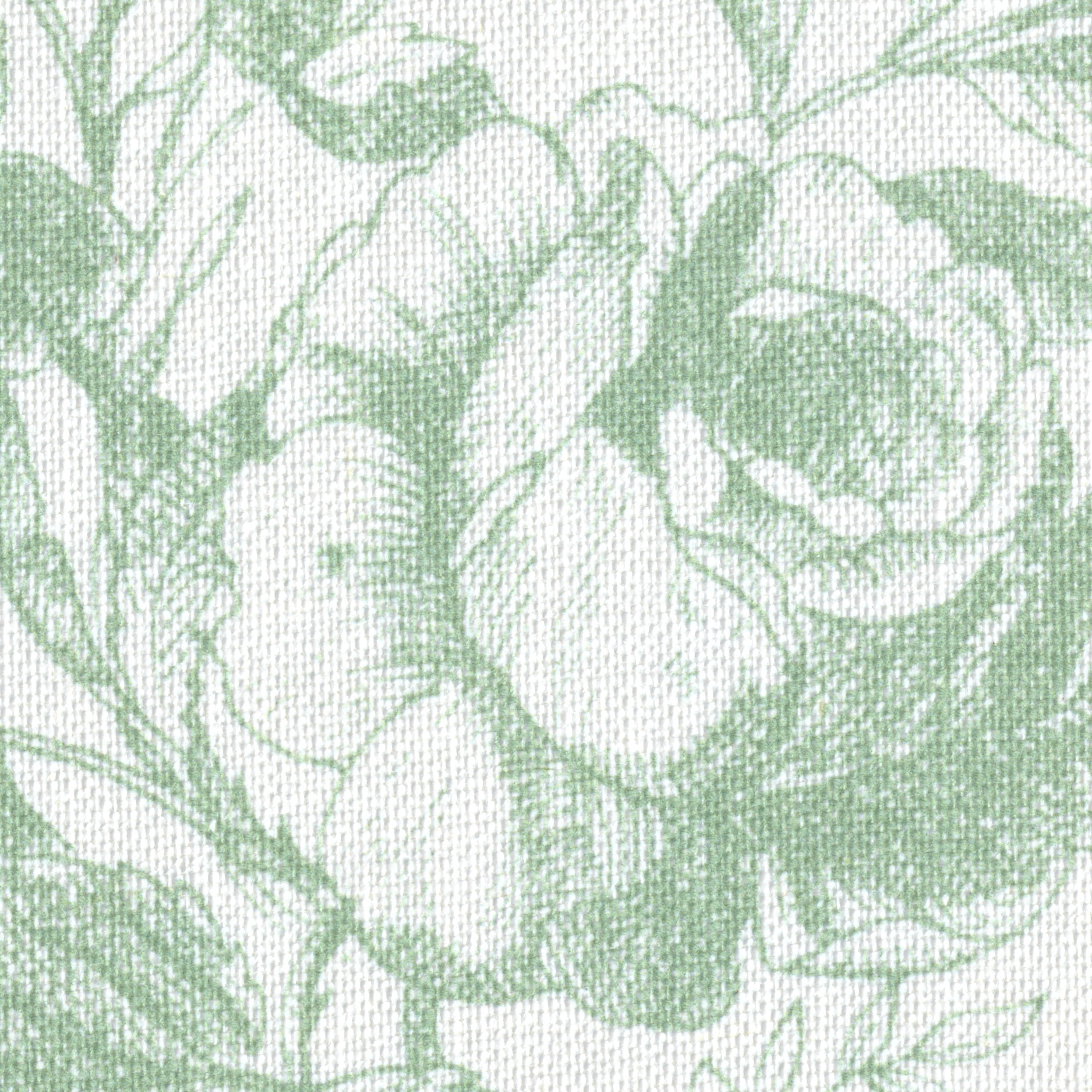 Tea Rose Toile - Leaf - Lee Jofa Fabric