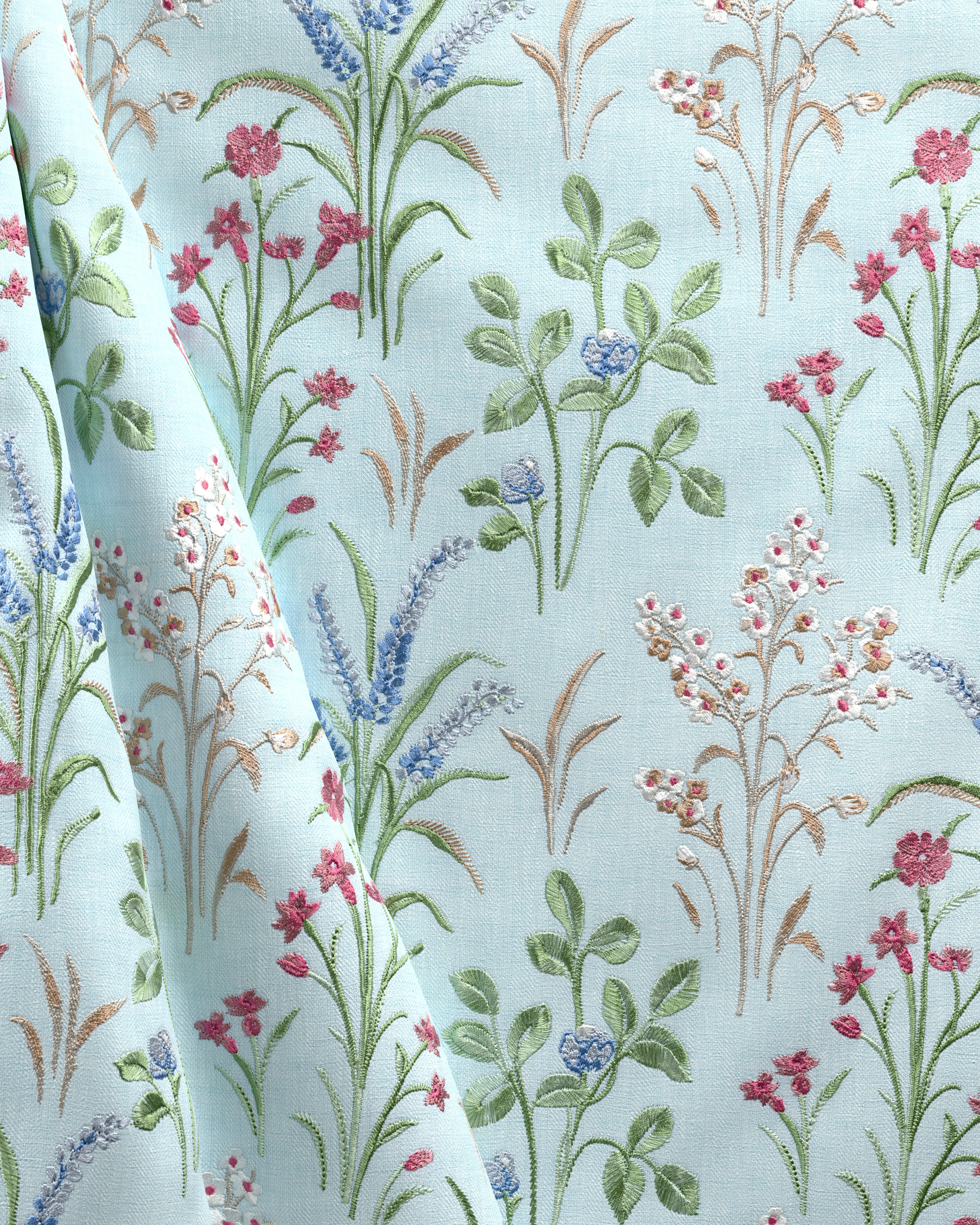 Gladwyn Emb - Aqua - Lee Jofa Fabric