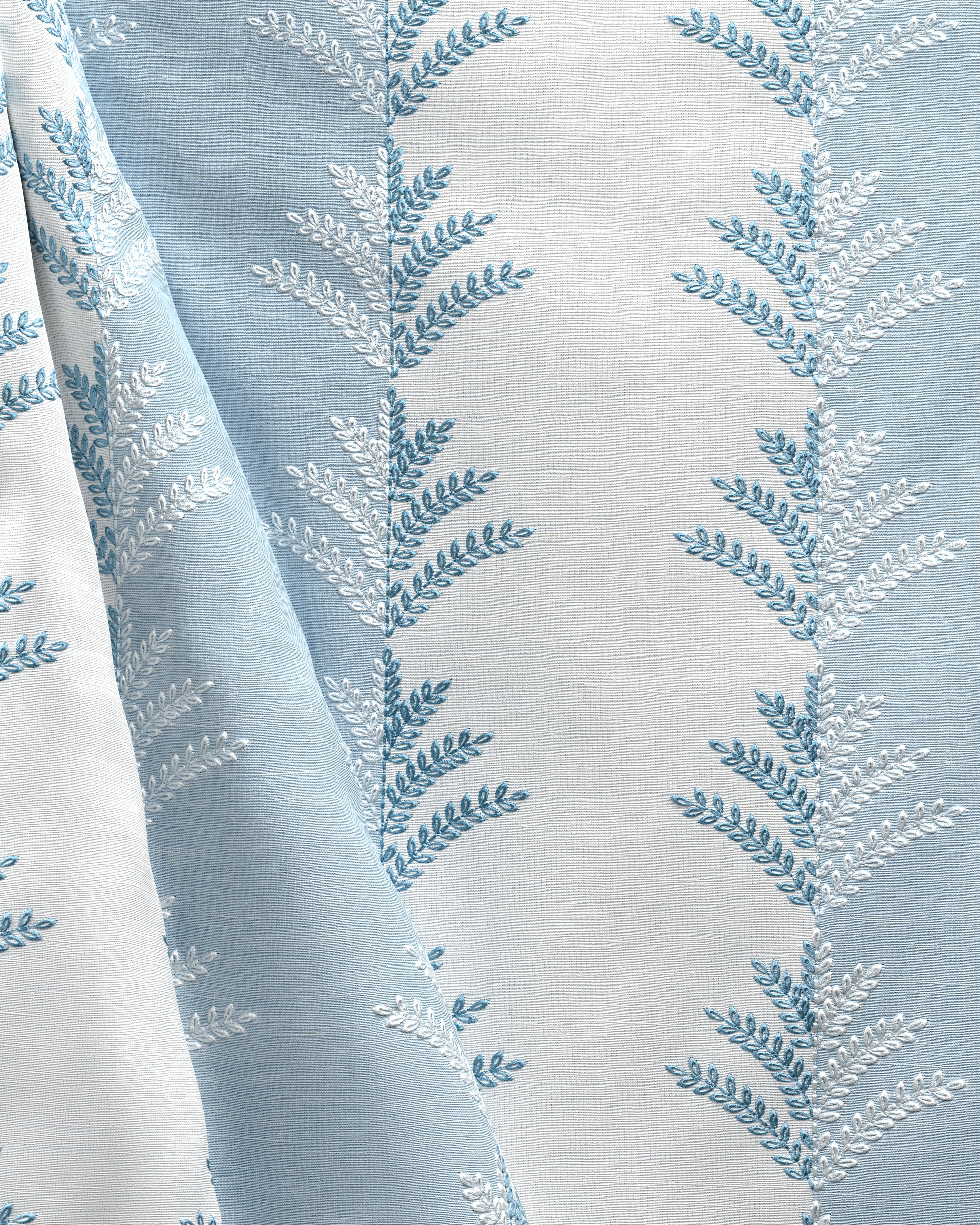Filaree Emb - Chambray - Lee Jofa Fabric