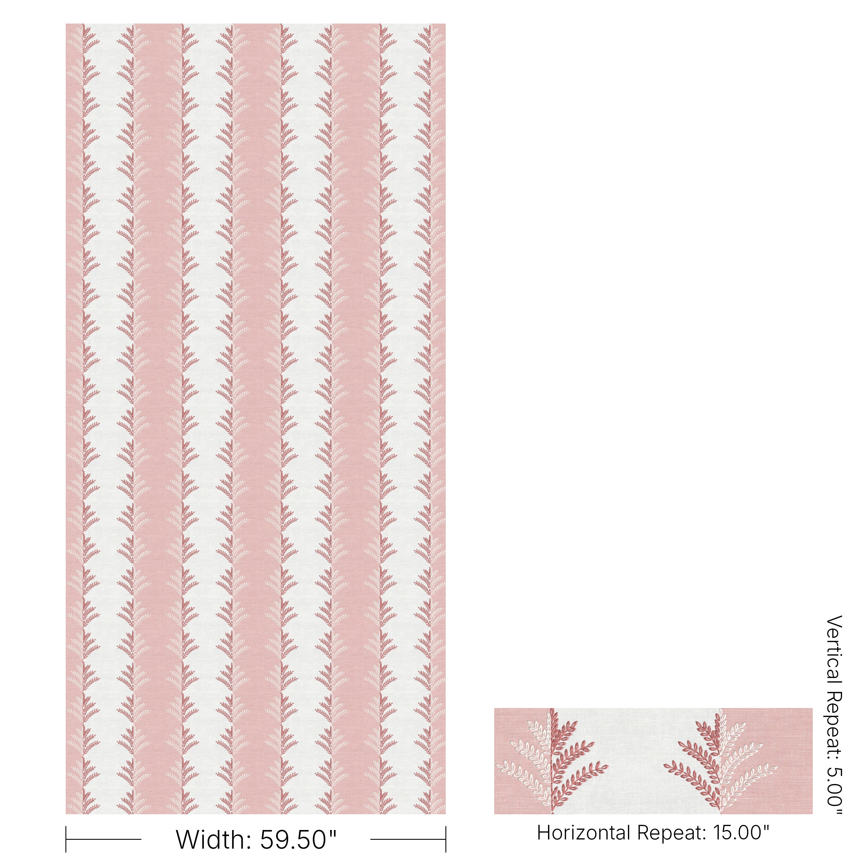 Filaree Emb - Rose - Lee Jofa Fabric