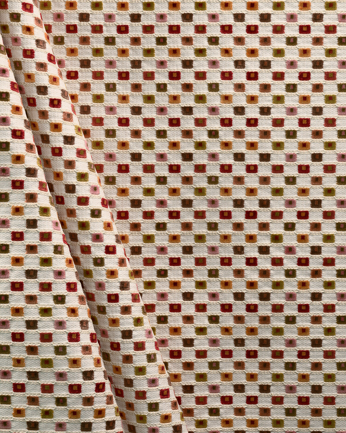 Lisbon Velvet - Coral Multi - Lee Jofa Fabric