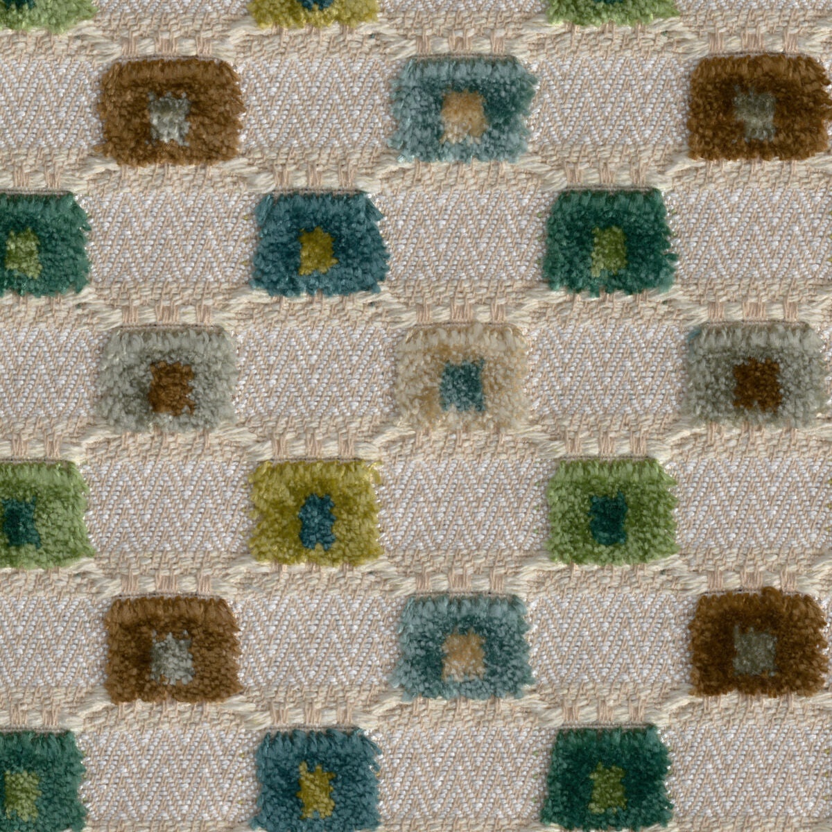 Lisbon Velvet - Green Multi - Lee Jofa Fabric