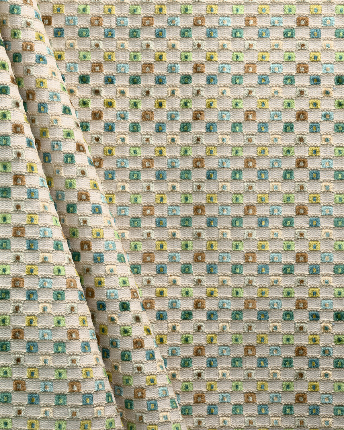 Lisbon Velvet - Green Multi - Lee Jofa Fabric