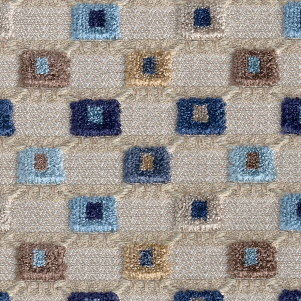 Lisbon Velvet - Blue Multi - Lee Jofa Fabric
