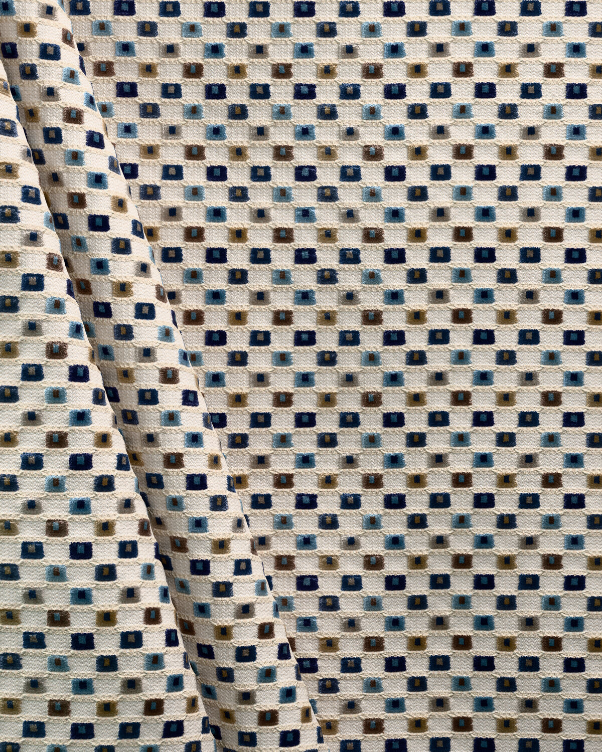 Lisbon Velvet - Blue Multi - Lee Jofa Fabric