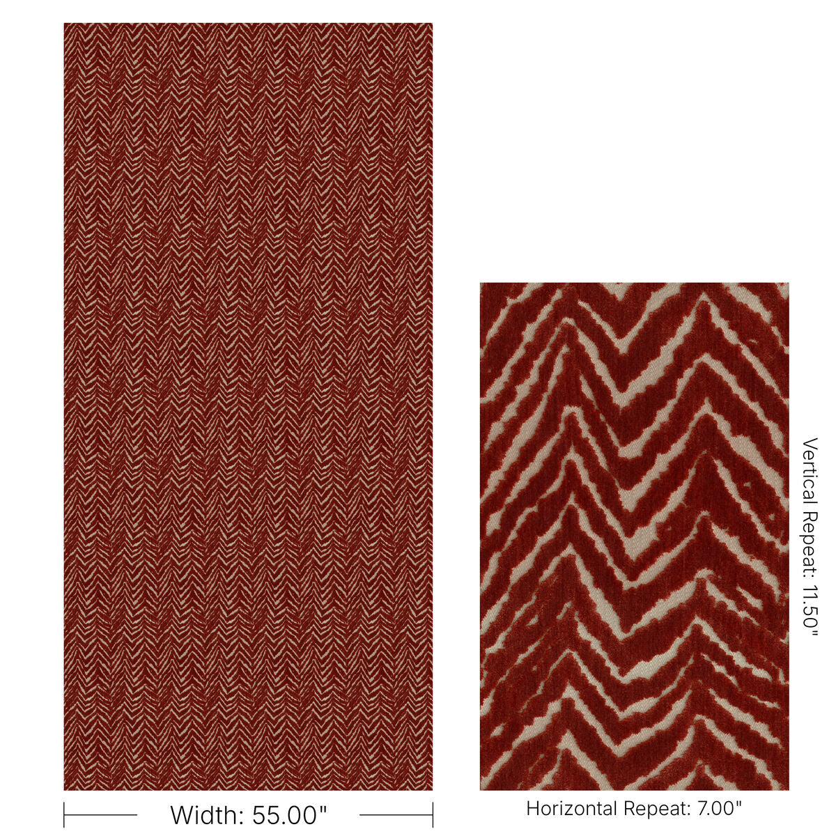 Nairobi Velvet - Rust - Lee Jofa Fabric